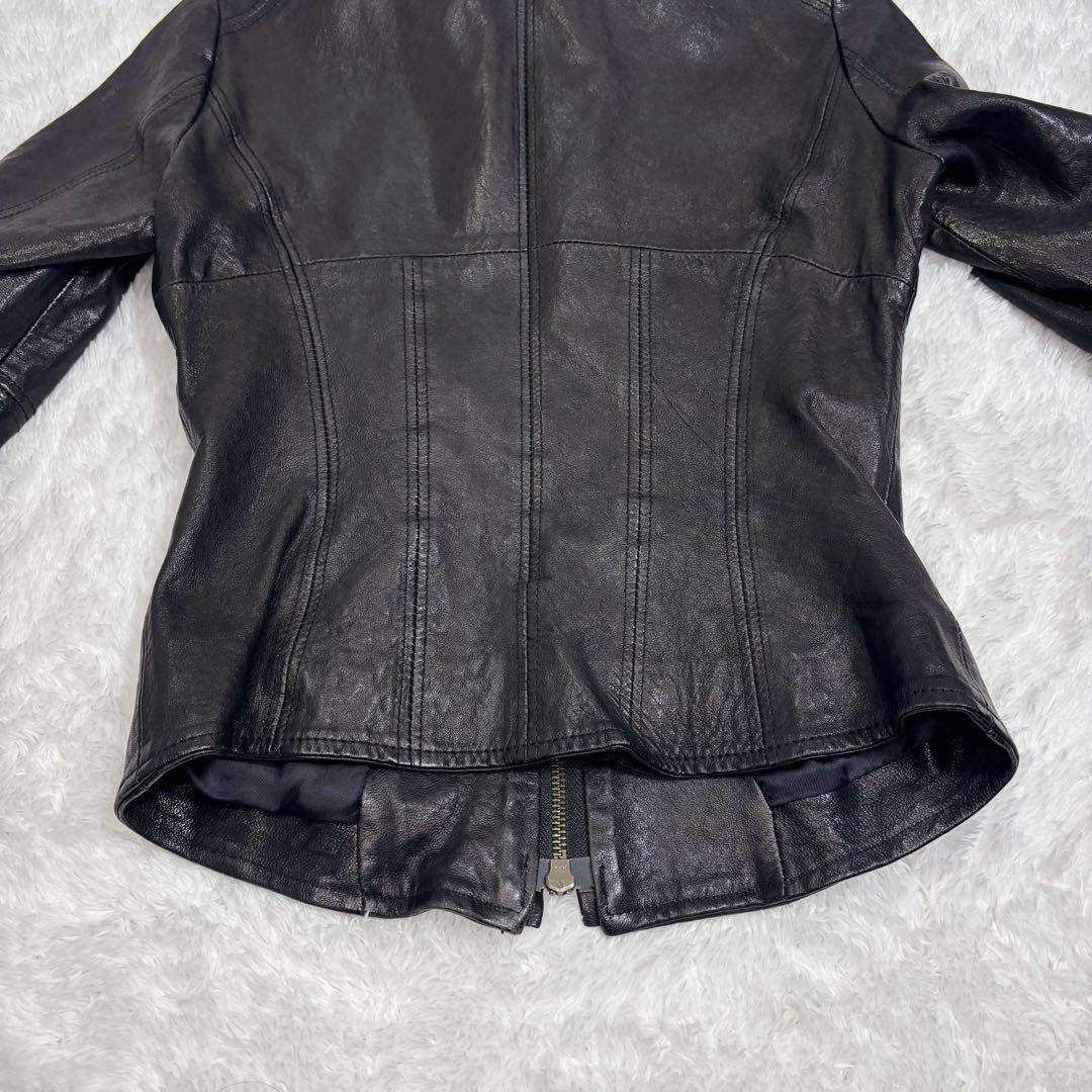 ヴィンテージ GAS ガス レザージャケット イタリア製 ブラック 40