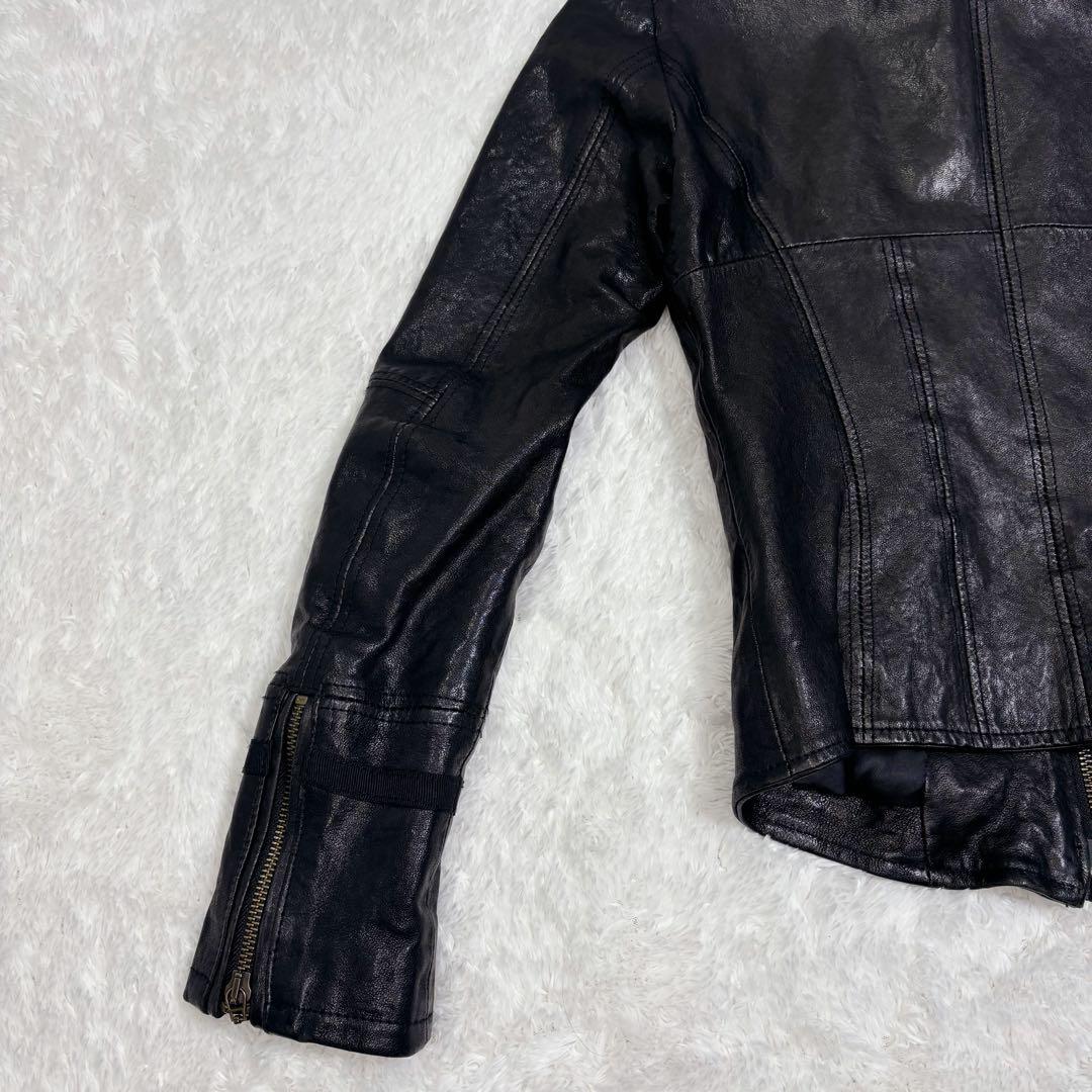 ヴィンテージ GAS ガス レザージャケット イタリア製 ブラック 40