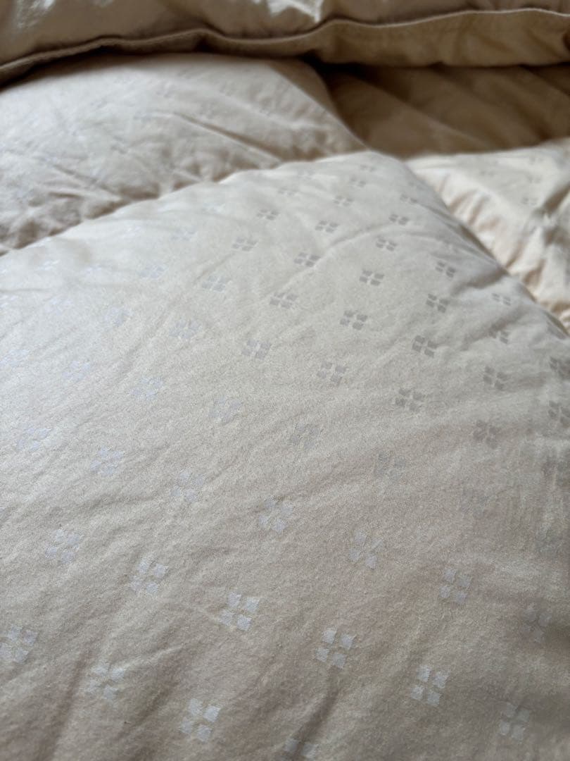 西川 超高級 羽毛掛ふとん(ダブル) 定価49.5万 1枚限定 送料込！中古品