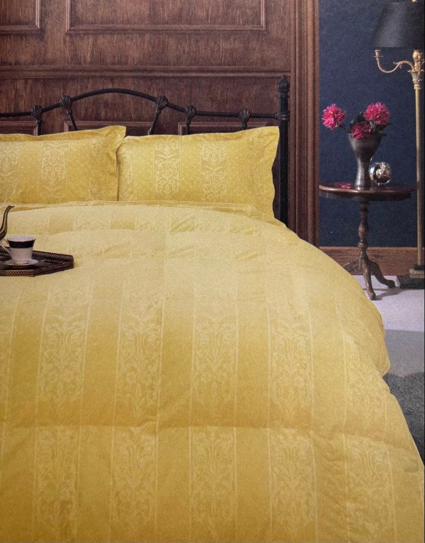 西川 超高級 羽毛掛ふとん(ダブル) 定価49.5万 1枚限定 送料込！中古品