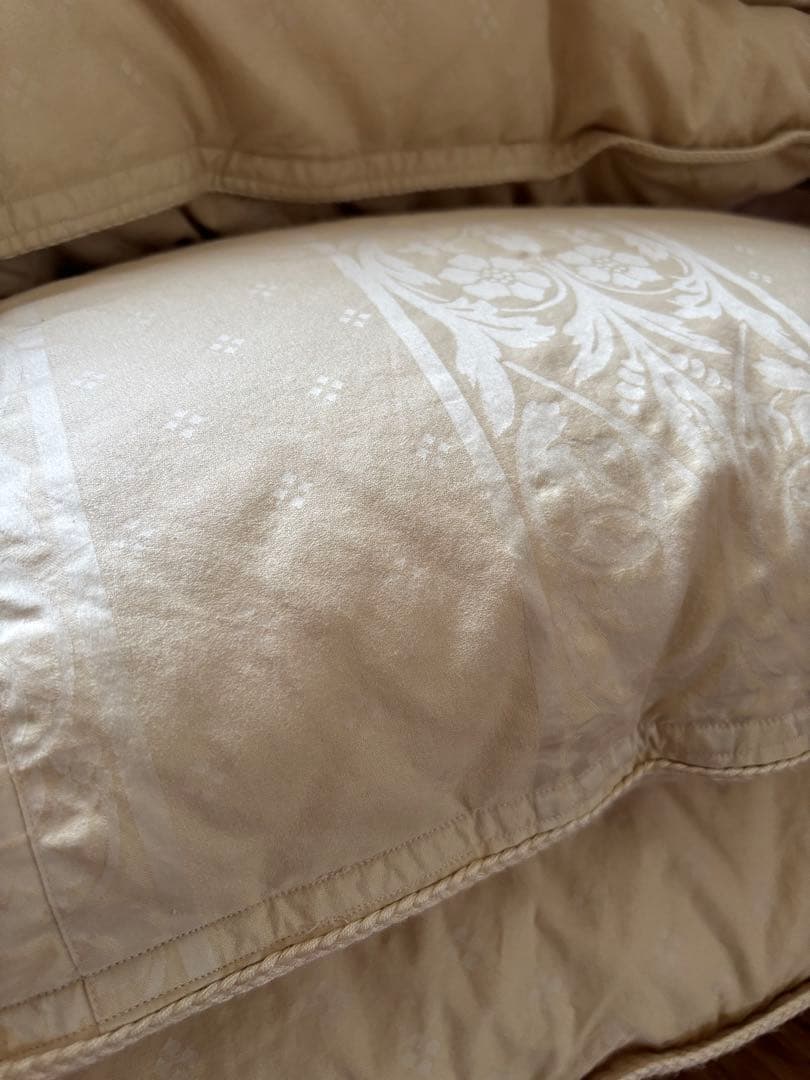 西川 超高級 羽毛掛ふとん(ダブル) 定価49.5万 1枚限定 送料込！中古品