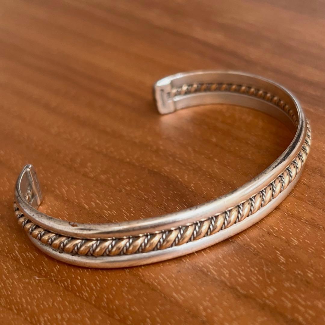 レア　ナバホ族　スターリングタホ　バングル