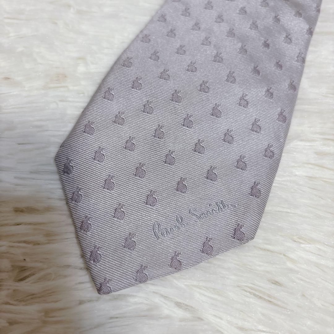 ポールスミス ネクタイ 花柄 ウサギ柄　総柄 シルク100% 2本セット