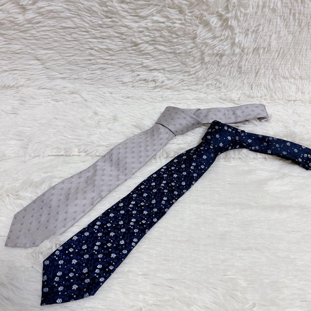 ポールスミス ネクタイ 花柄 ウサギ柄　総柄 シルク100% 2本セット