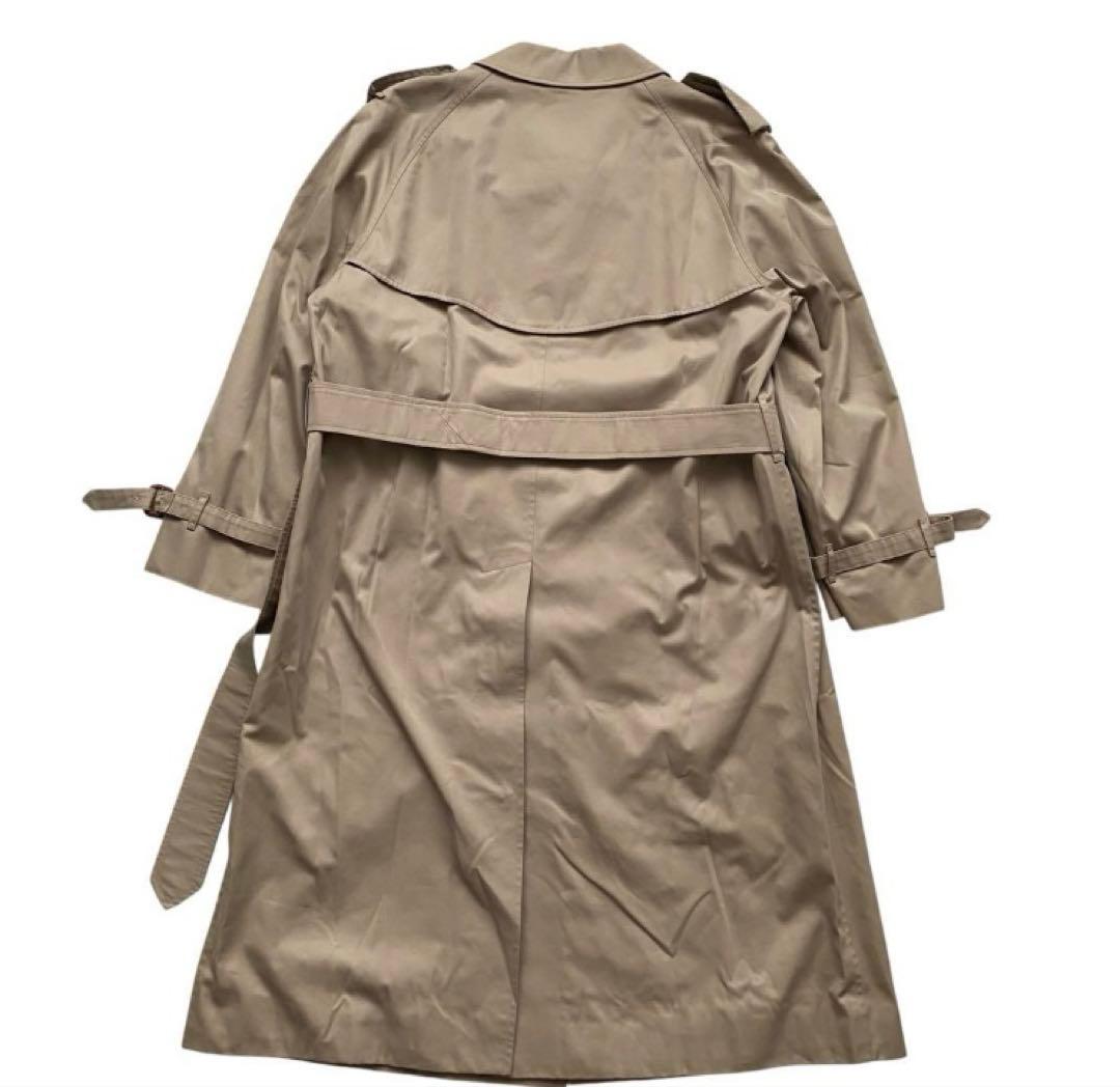 バーバリー超美品ステンカラーコートロング丈ベージュ トレンチコート