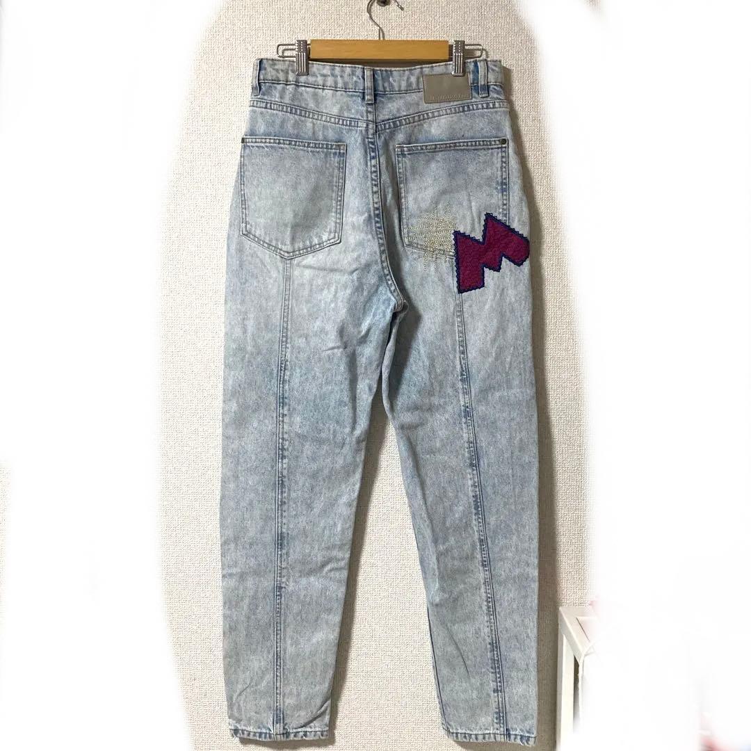 【美品】デシグアル　ミッキーマウス リラックスジーンズ　デニム　ダメージ　M