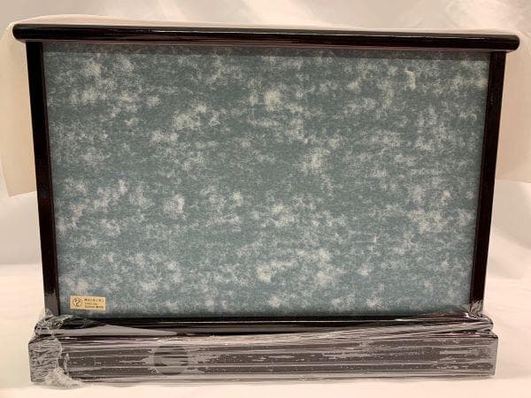 雛人形 豆雛五人 溜塗 アクリルケース 225A-294 ひな人形 ケース入り