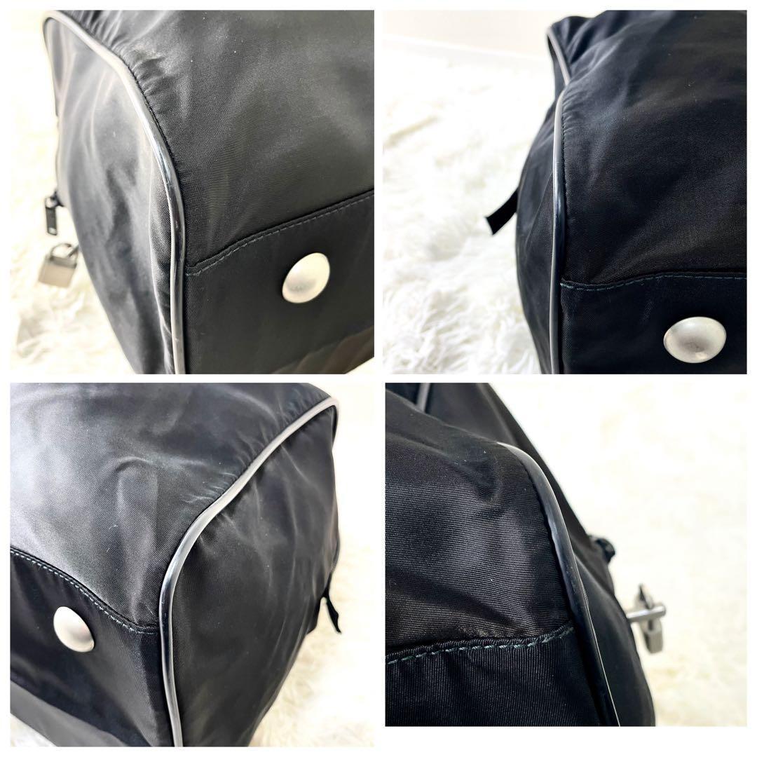 プラダ　PRADA ボストンバッグ　旅行カバン　大容量　ブラック　ナイロン