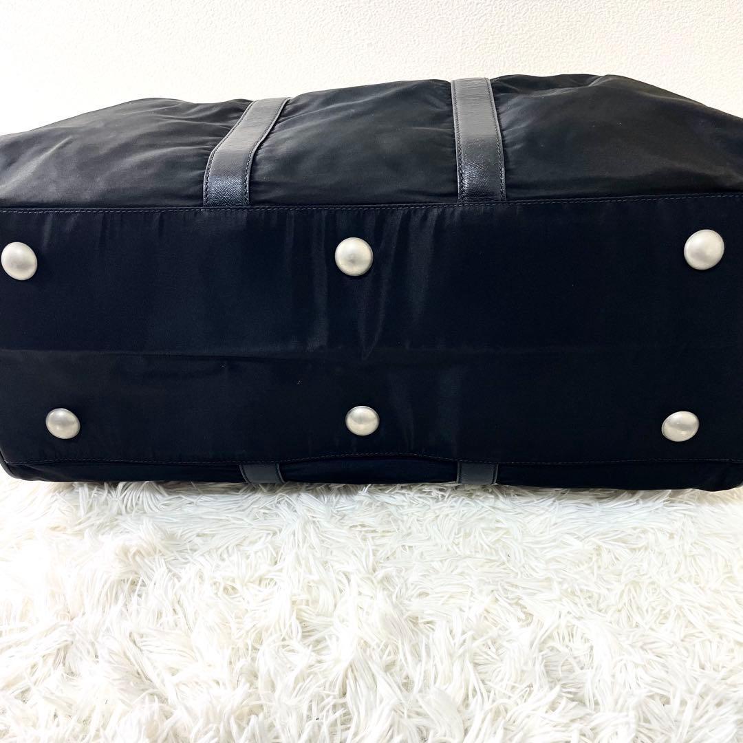 プラダ　PRADA ボストンバッグ　旅行カバン　大容量　ブラック　ナイロン