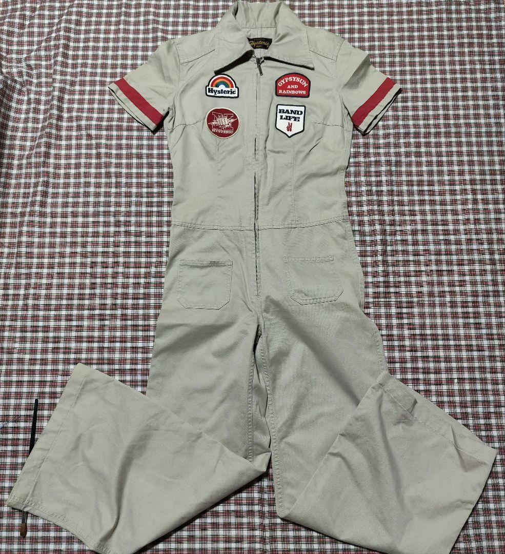 ヒステリックグラマー　ワッペン付ツナギ　ジャンプスーツ　オールドヒス