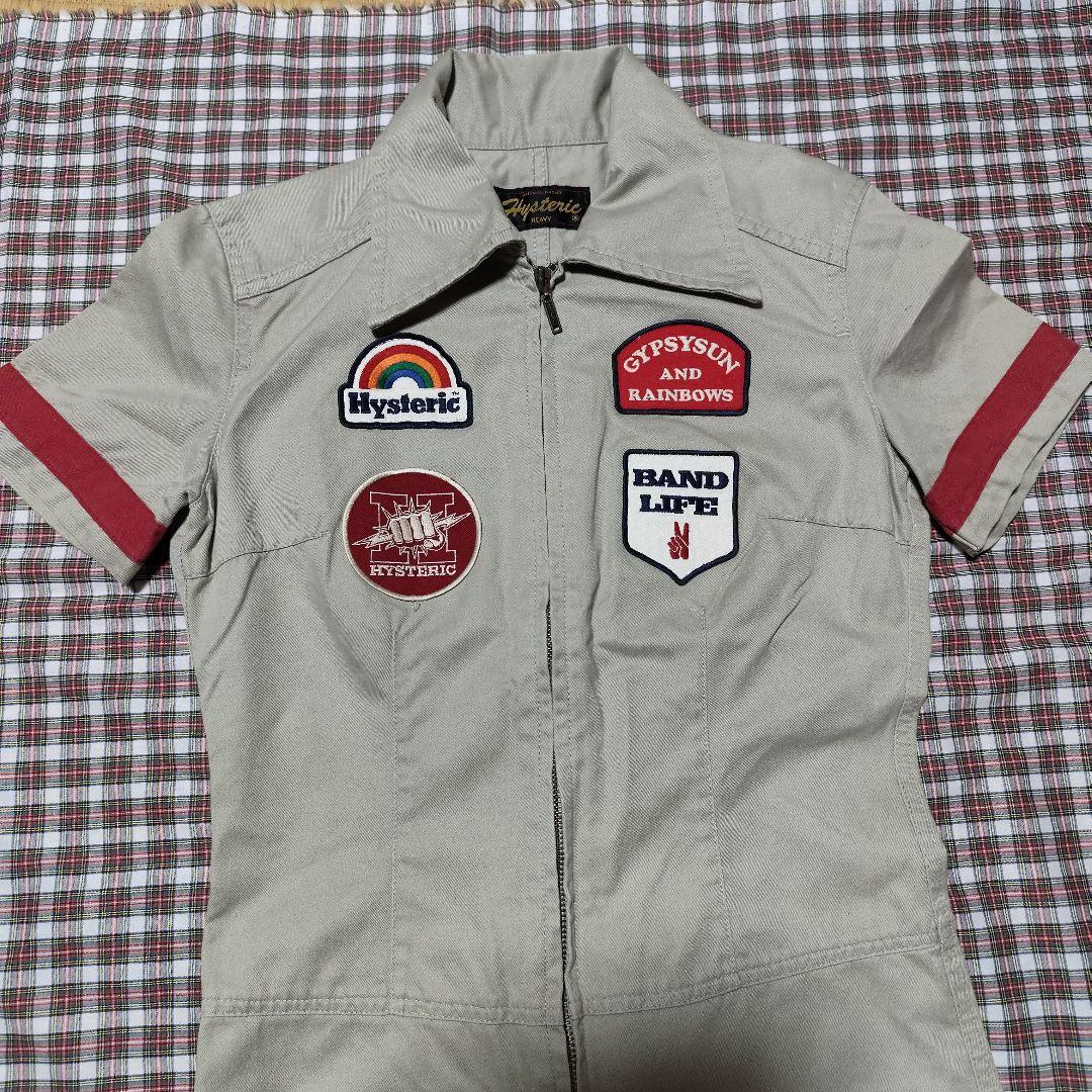 ヒステリックグラマー　ワッペン付ツナギ　ジャンプスーツ　オールドヒス