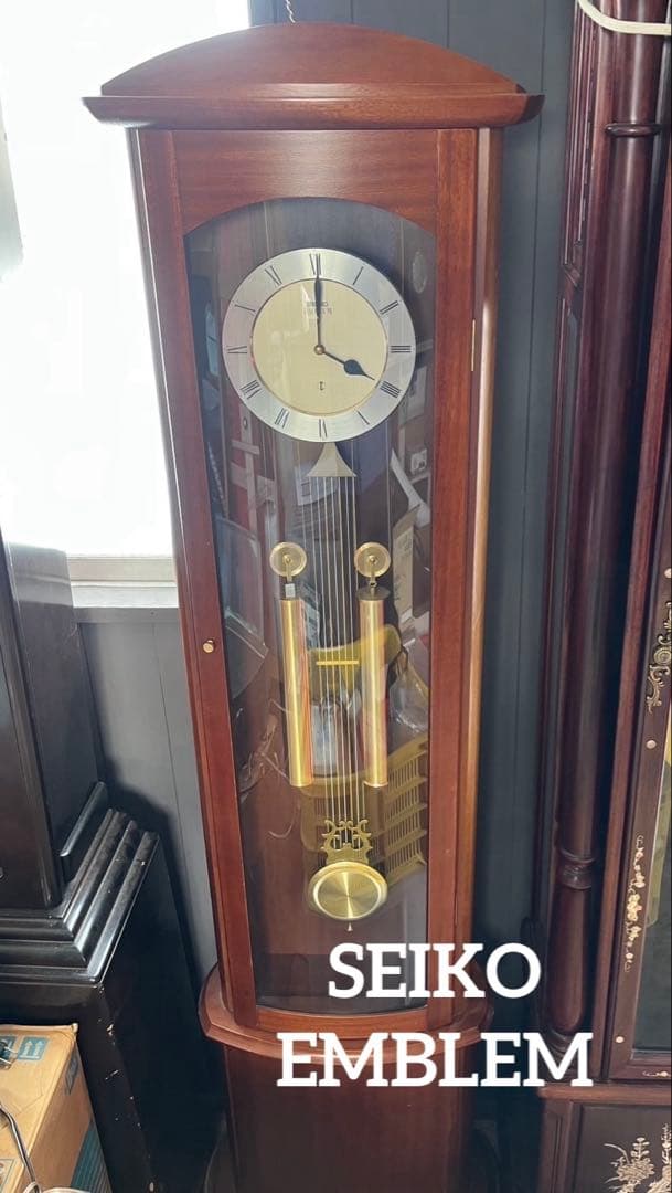 SEIKO EMBLEM ホールロック HW414B 柱時計 アンティーク