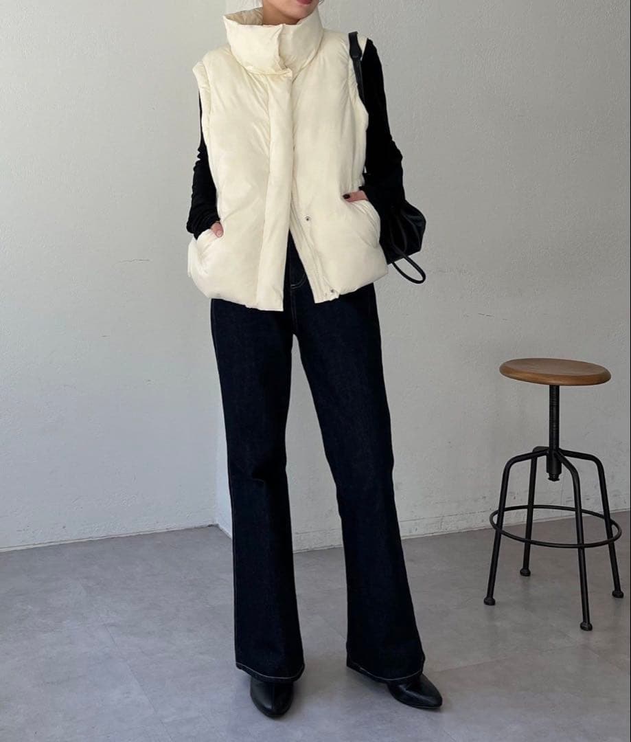 今期♡新品未使用♡カプリシュレマージュ　2WAY中綿パフジャケット　アイボリー