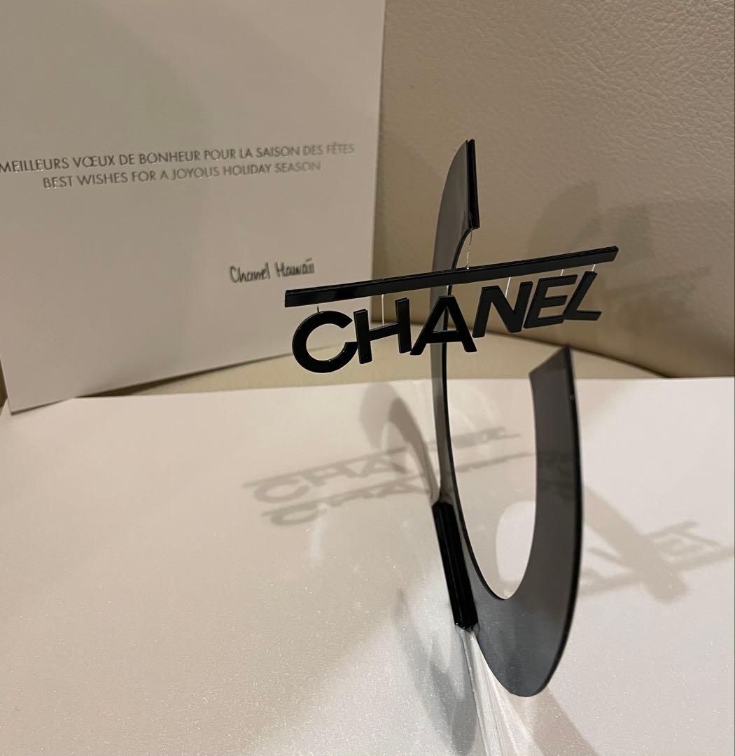 新品CHANELインテリア　シャネルオブジェ　折りたたみ式
