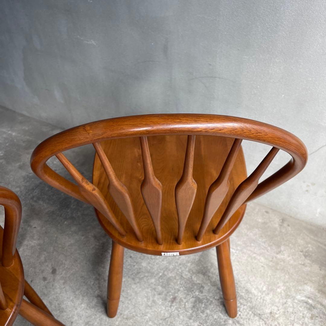 美品　飛騨　柏木工 ウィンザーチェア フープバック アローバック