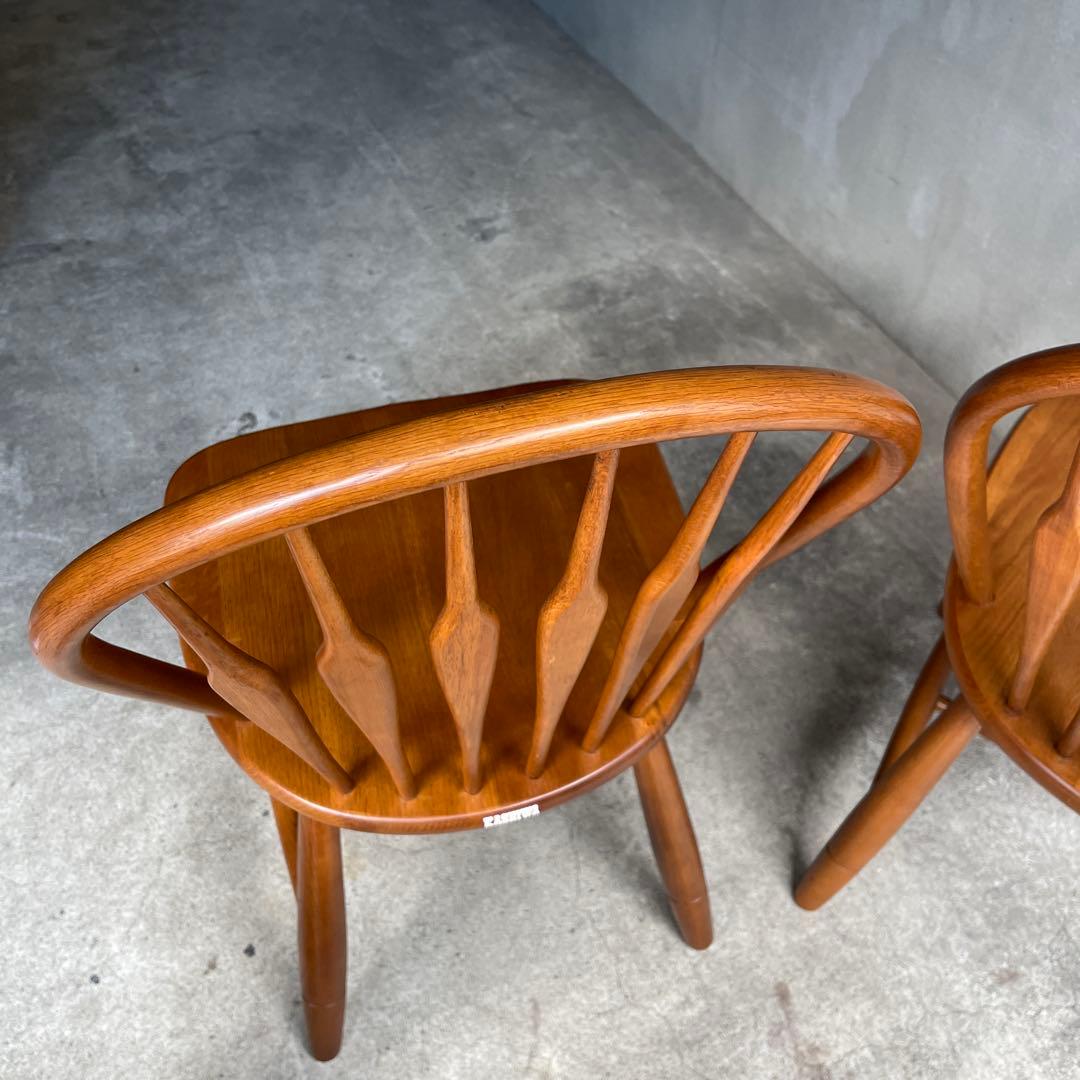 美品　飛騨　柏木工 ウィンザーチェア フープバック アローバック