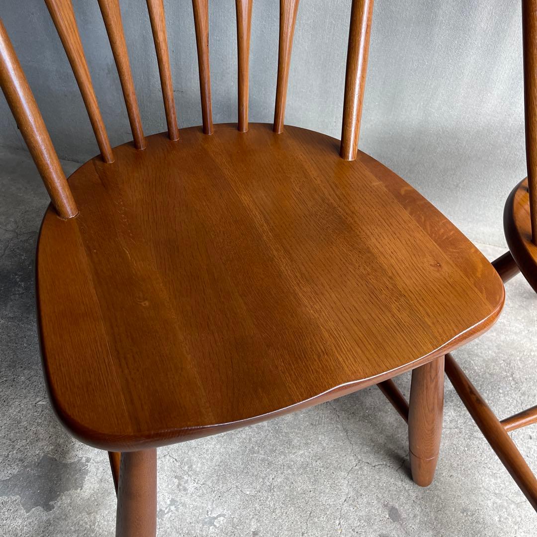 美品　飛騨　柏木工 ウィンザーチェア フープバック アローバック