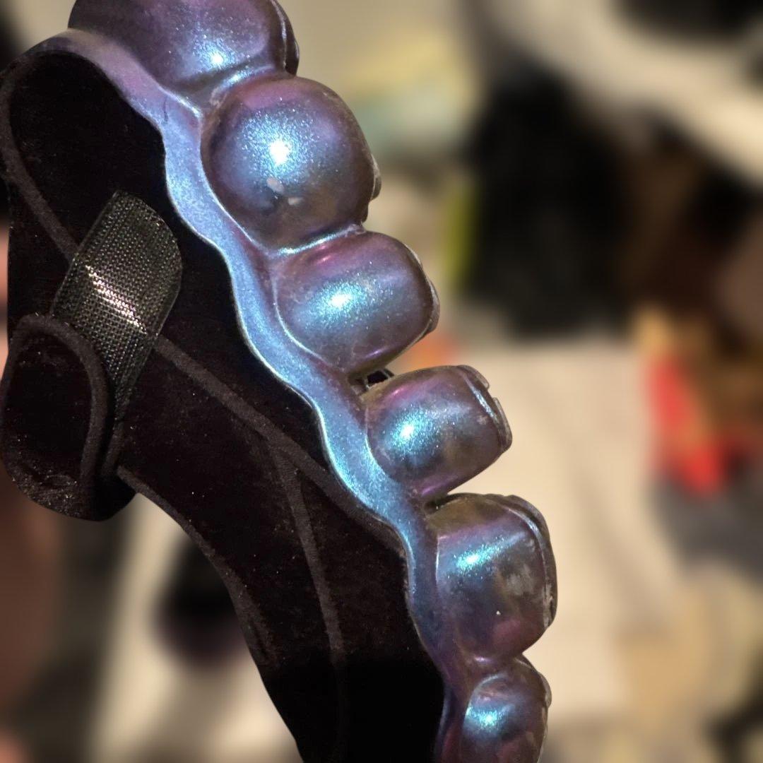 靴 grounds JEWELRY COCOON black velvet 24cm