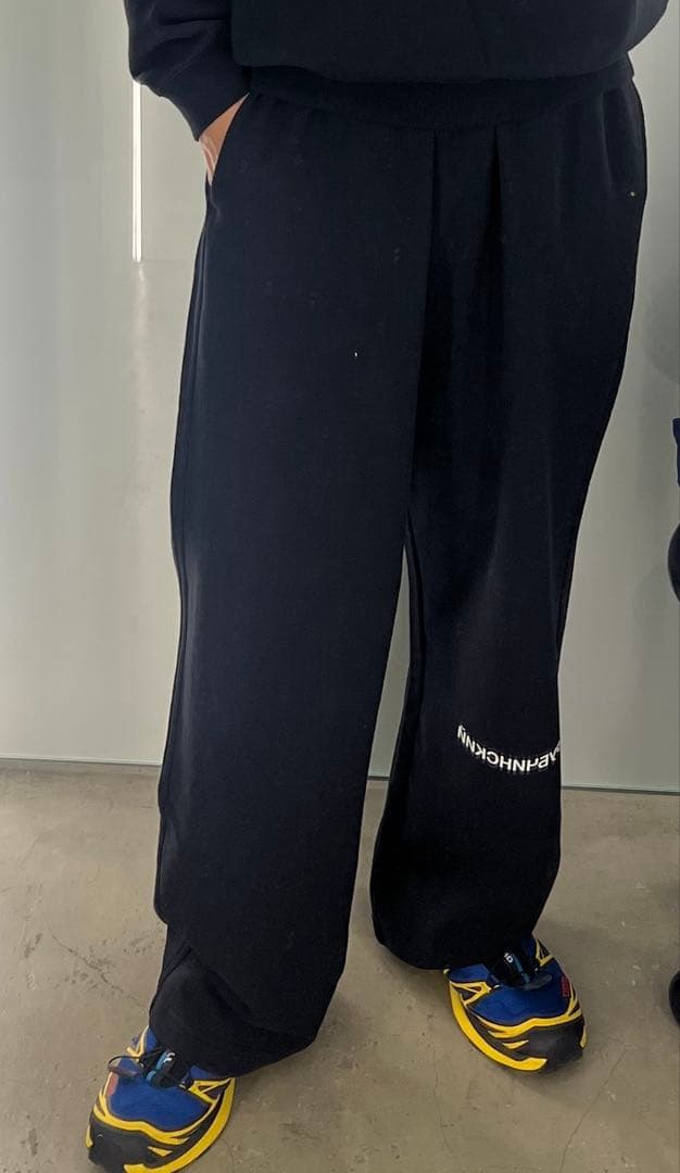 gengosha rubchinskiy スウェットワイドパンツ 黒