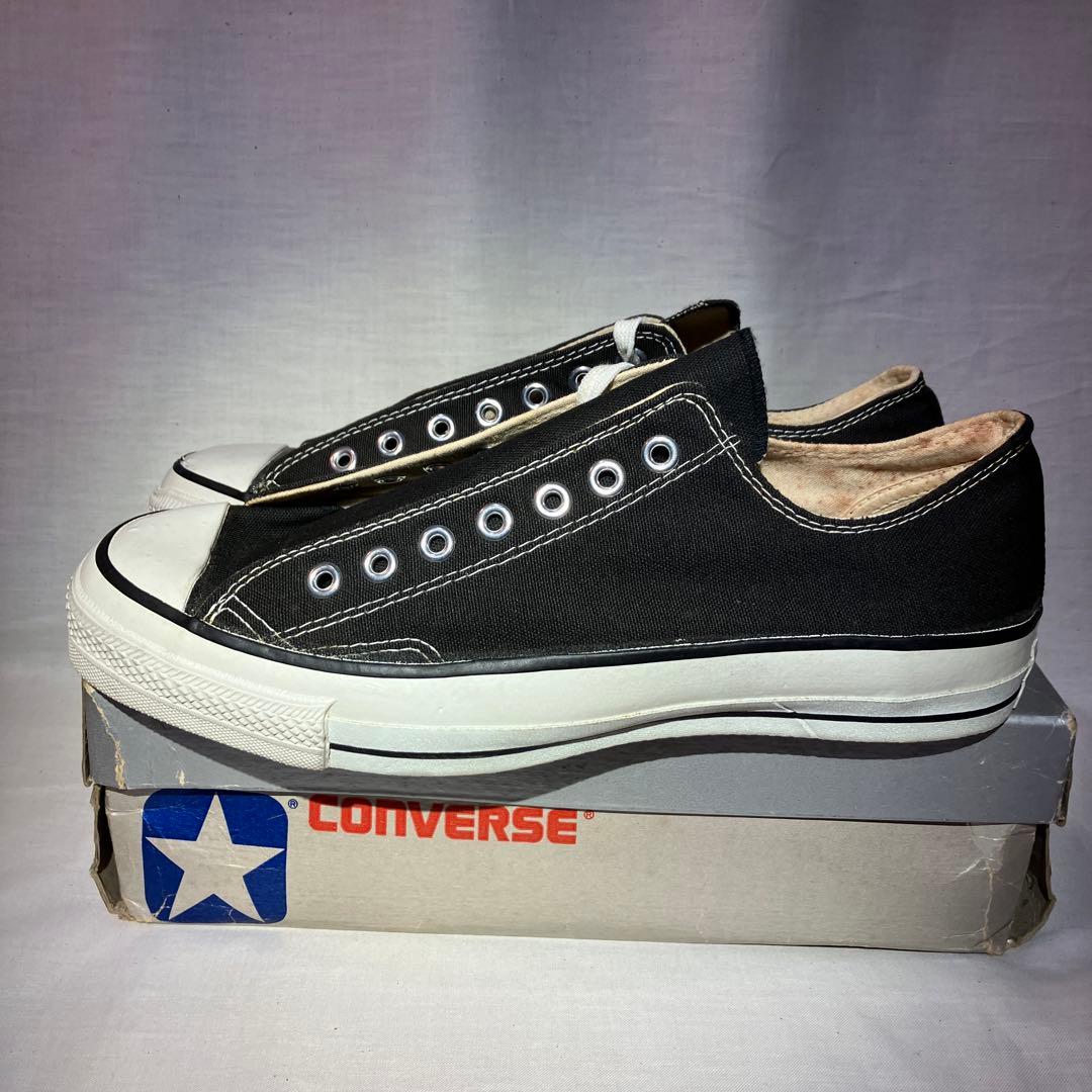 80's デッドストック コンバース　オールスター　USA製ブラック　銀箱12
