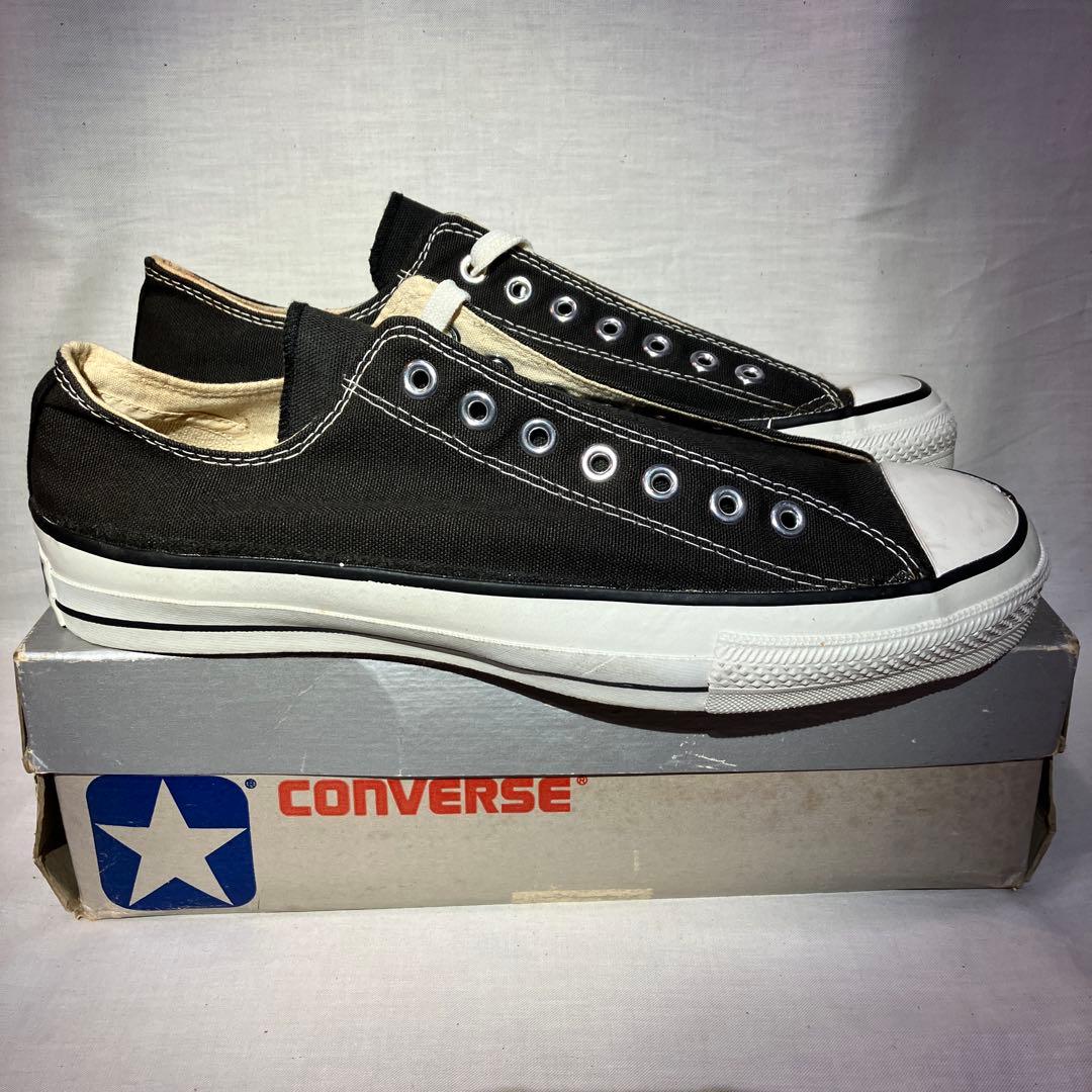 80's デッドストック コンバース　オールスター　USA製ブラック　銀箱12