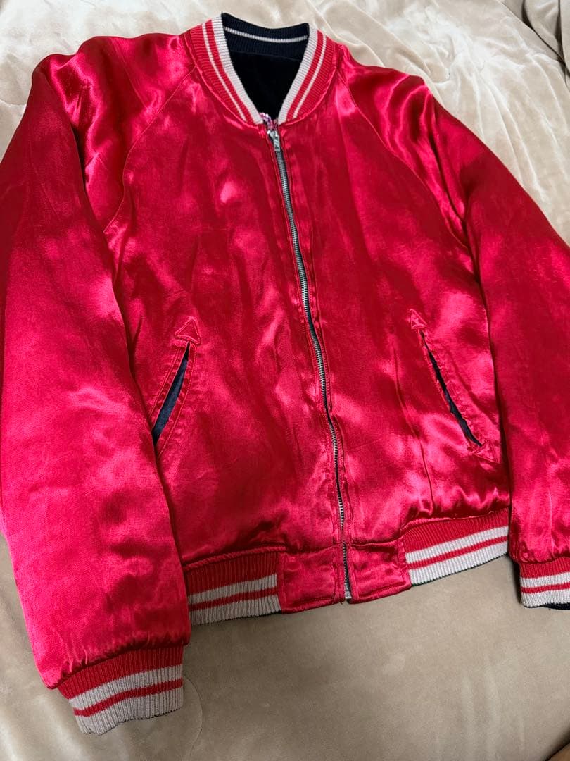 ２面用 別珍 Cropped Heads スカル 日本 スカジャン unisex