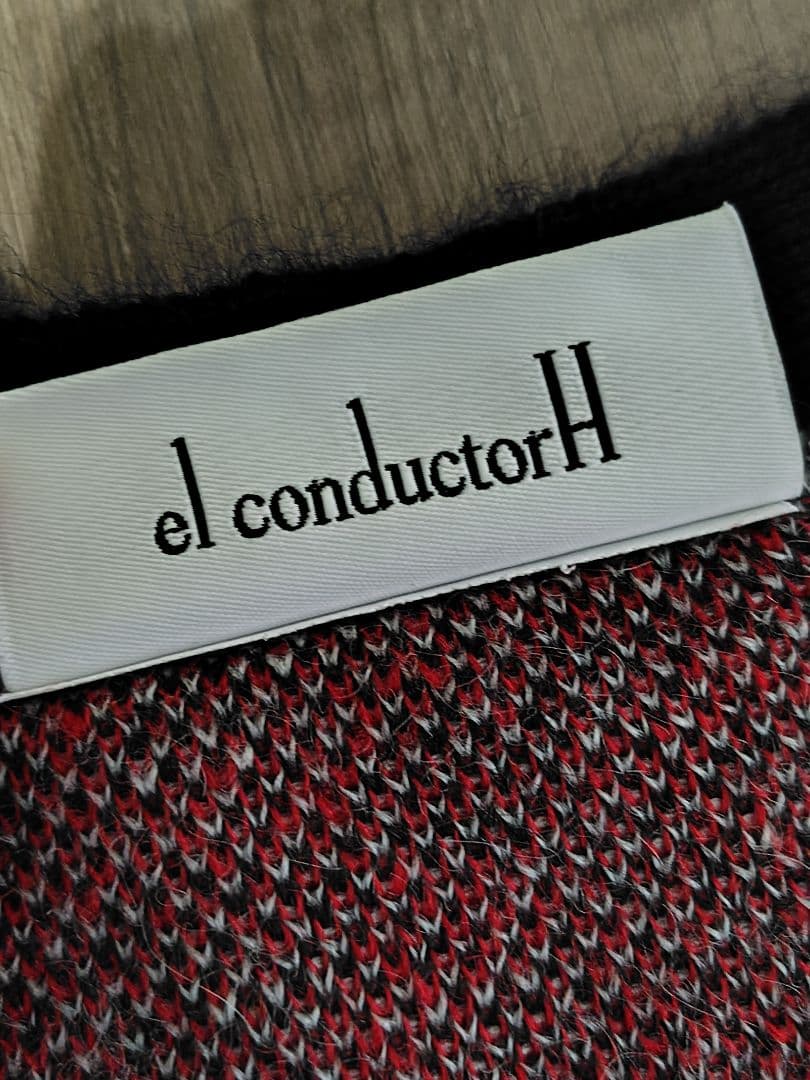 【極美品】el conductorH モヘアニットカーディガン ハート有刺鉄線