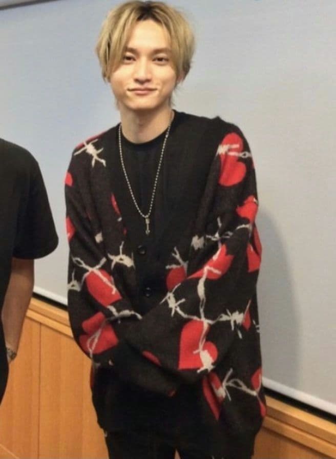 【極美品】el conductorH モヘアニットカーディガン ハート有刺鉄線