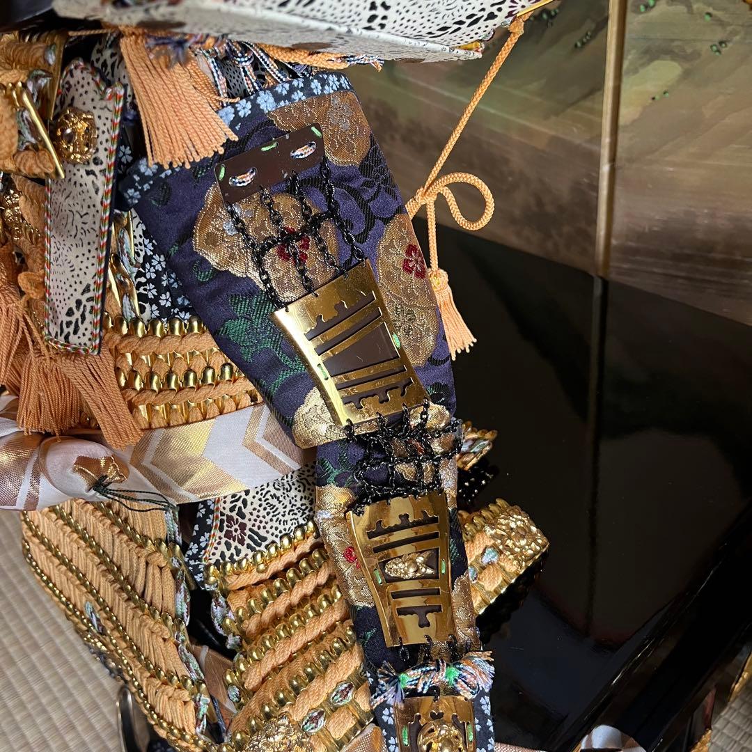 高級品　本金箔正絹織之大鎧　伝統工芸