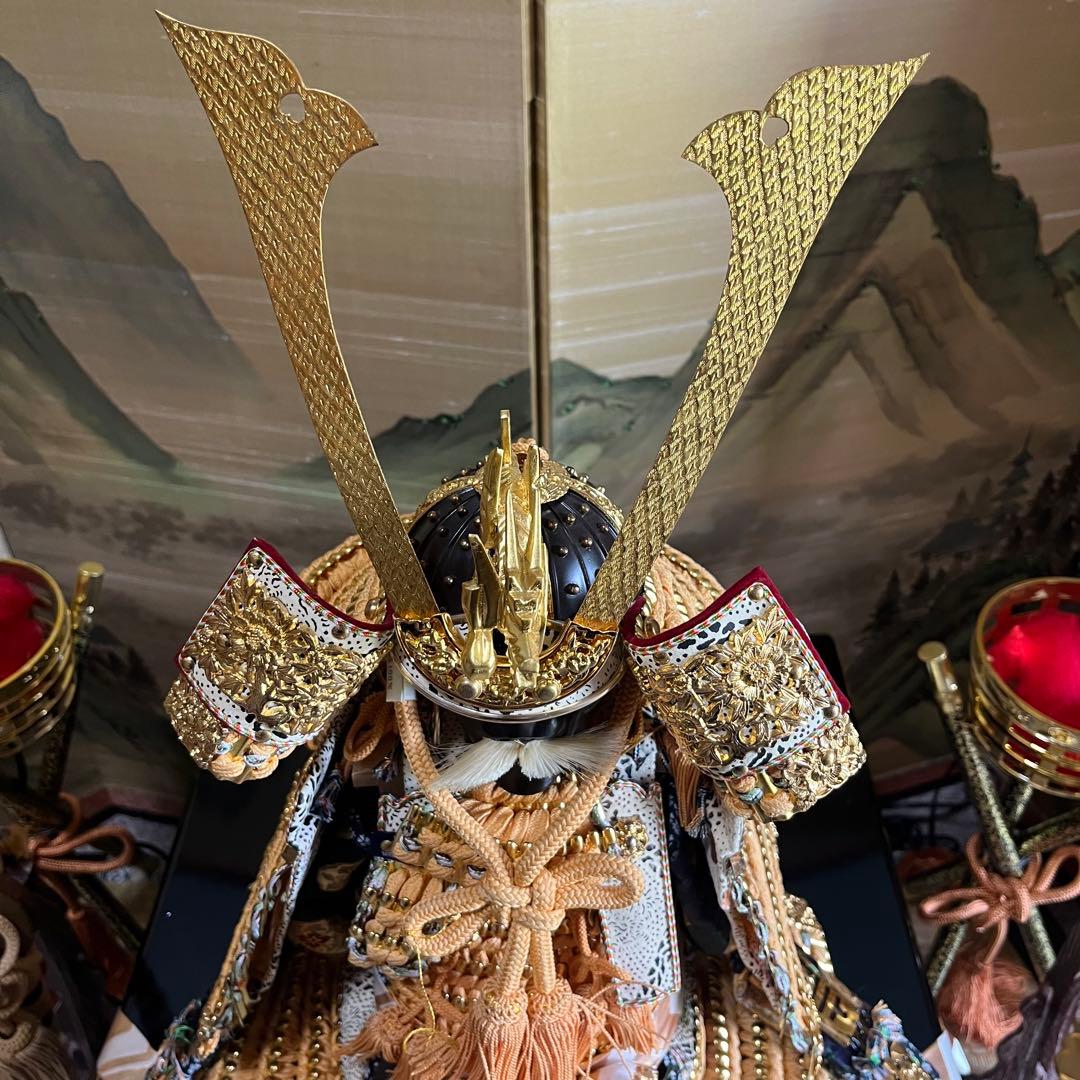 高級品　本金箔正絹織之大鎧　伝統工芸