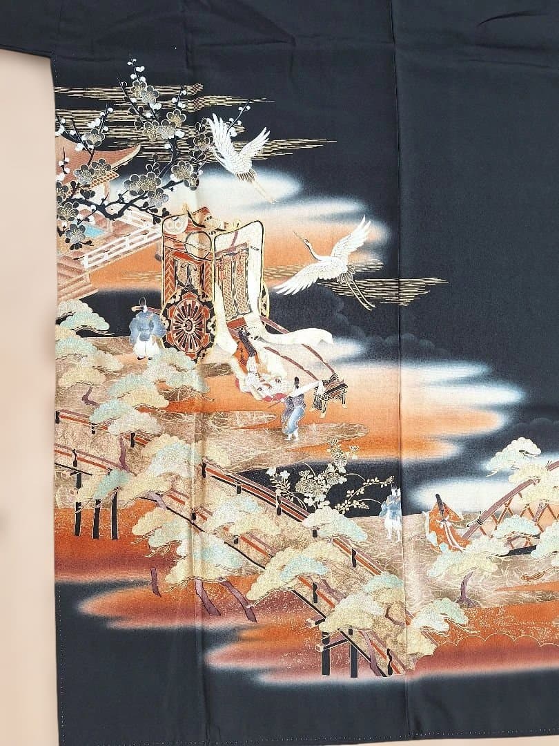 着物リメイクワンピース3612