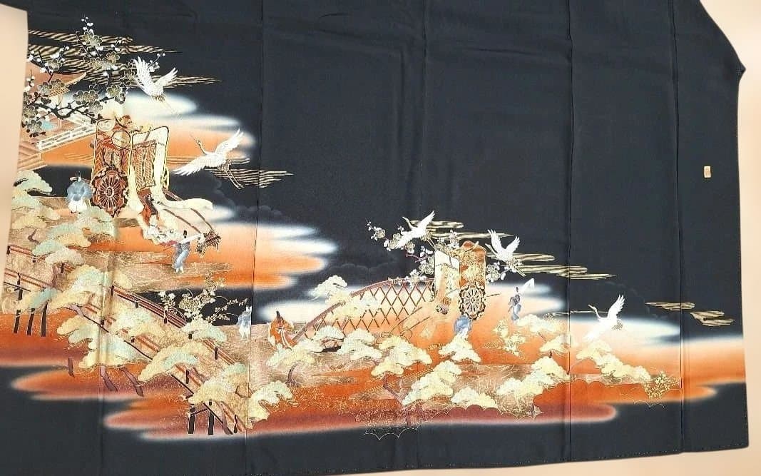 着物リメイクワンピース3612