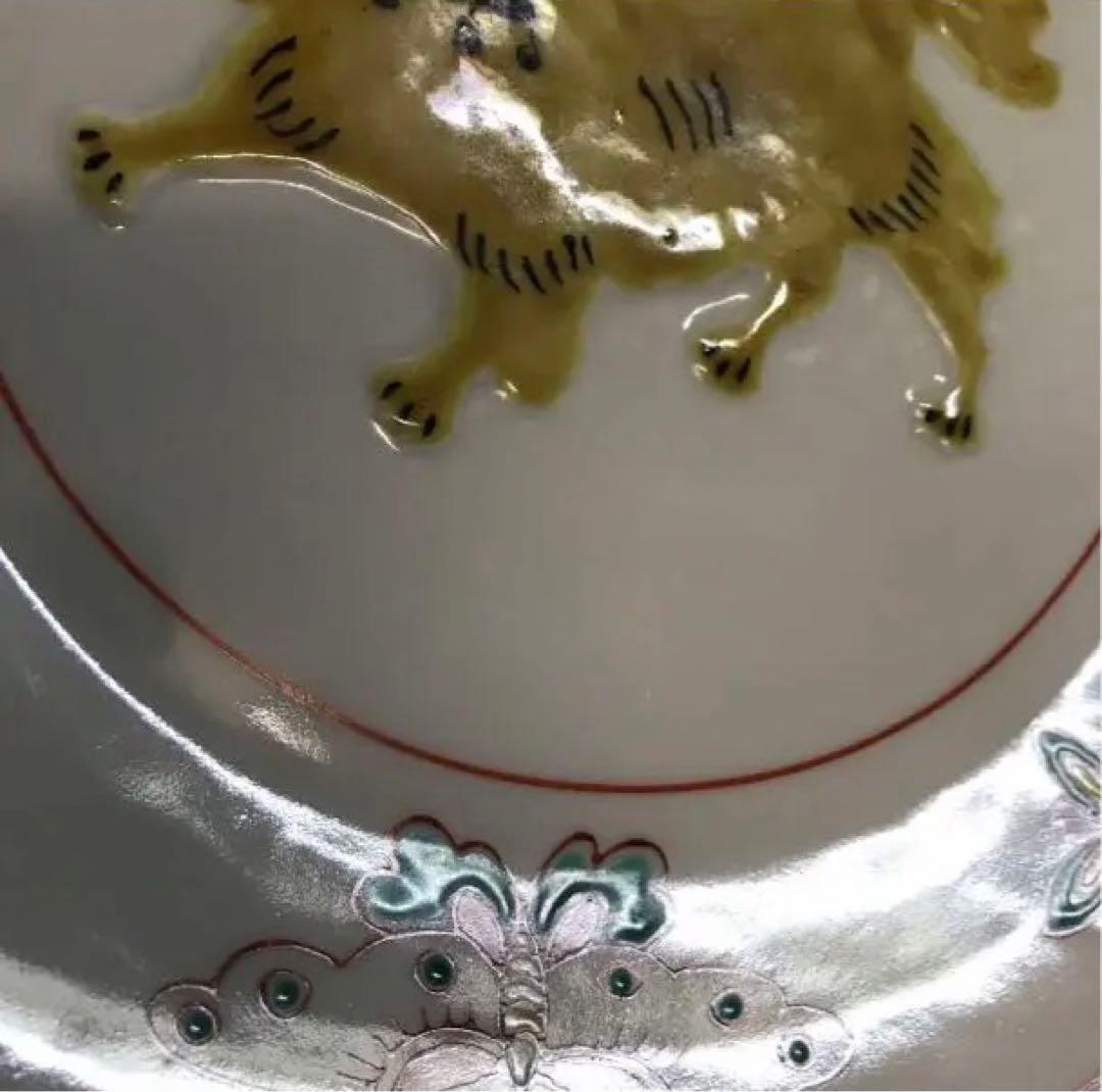 ★ 新品　九谷焼　美陶窯　飾り絵皿(25.3㎝)