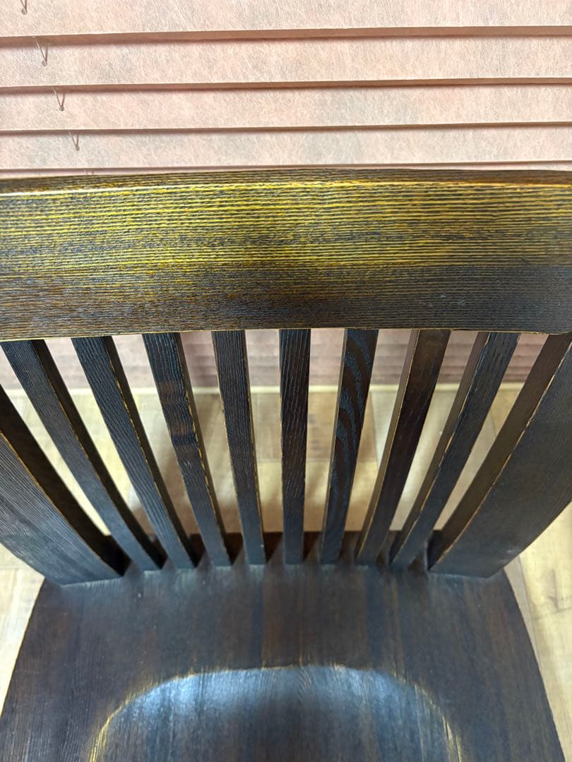 回転座椅子　無垢　和モダン　和室　タモ材　オーク材　②