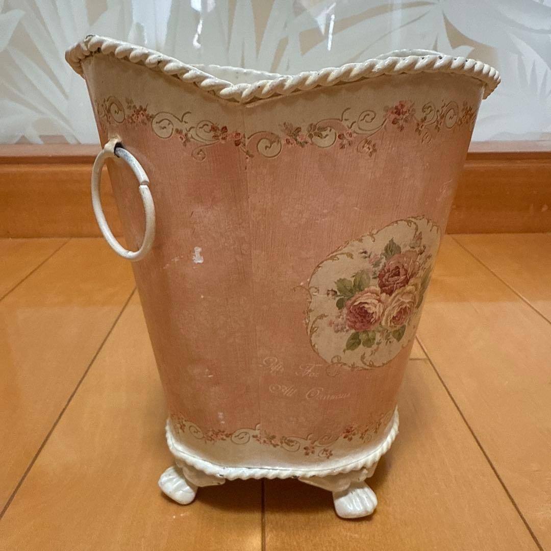 フランス購入 アンティーク雑貨 薔薇 バラ アクセサリーケース ピンク