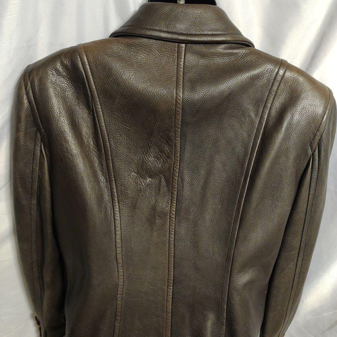 希少 80s 90s レザーダブルコート USA製 コレクションライン