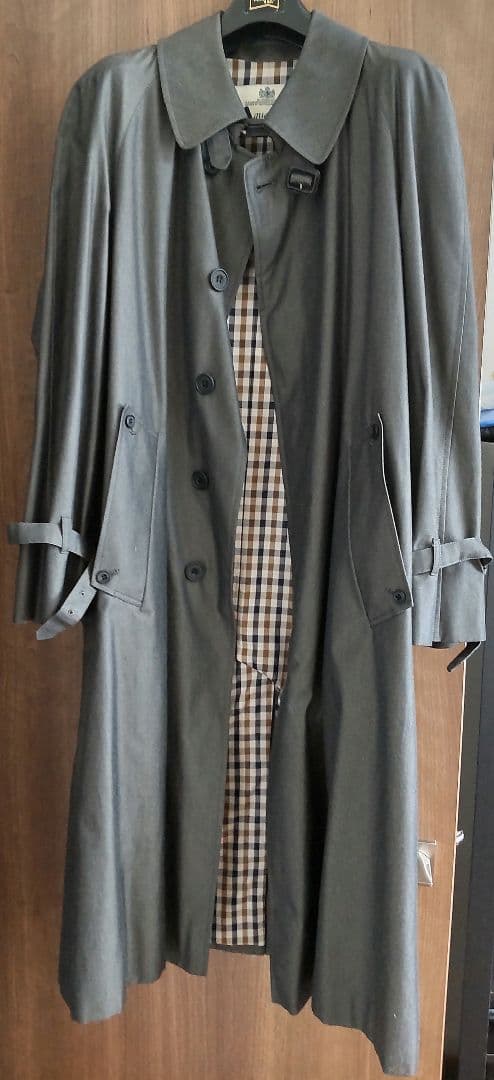 【新品・未使用】Aquascutumトレンチコート 英国製・Cotton100%