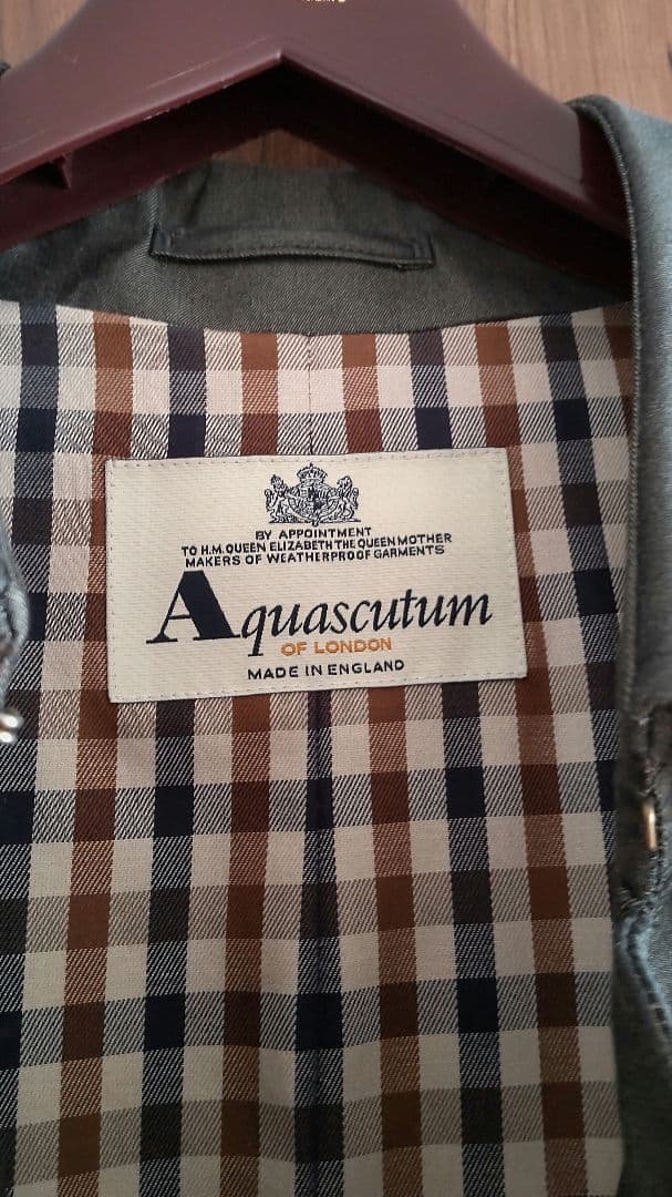 【新品・未使用】Aquascutumトレンチコート 英国製・Cotton100%