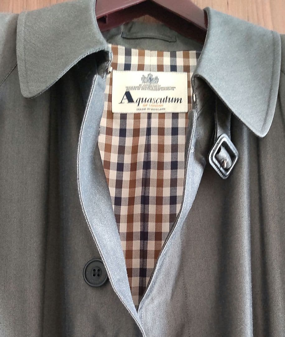 【新品・未使用】Aquascutumトレンチコート 英国製・Cotton100%