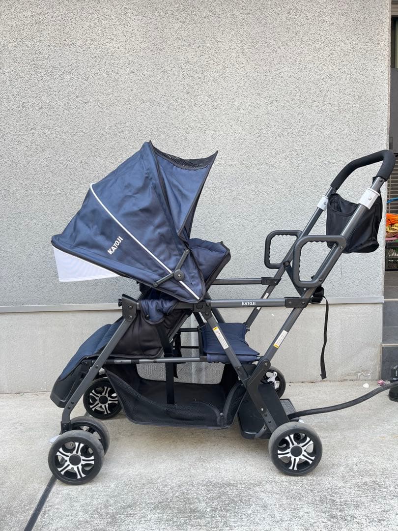 KATOJI カトージ　2人乗りベビーカー　新品オプション付き