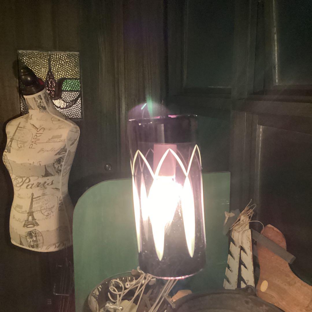 未使用　イデーIDEE　江戸切子　ペンダントライト