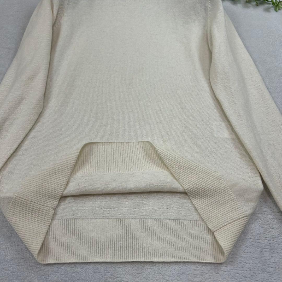 K852 M セオリーリュクス カシミヤ100% ニット ホワイト レディース