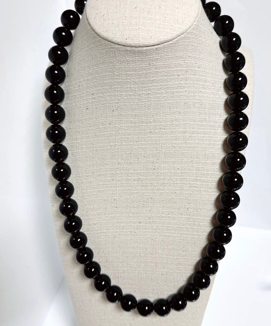天然モリオンネックレス黒水晶ネックレスNO25-2421