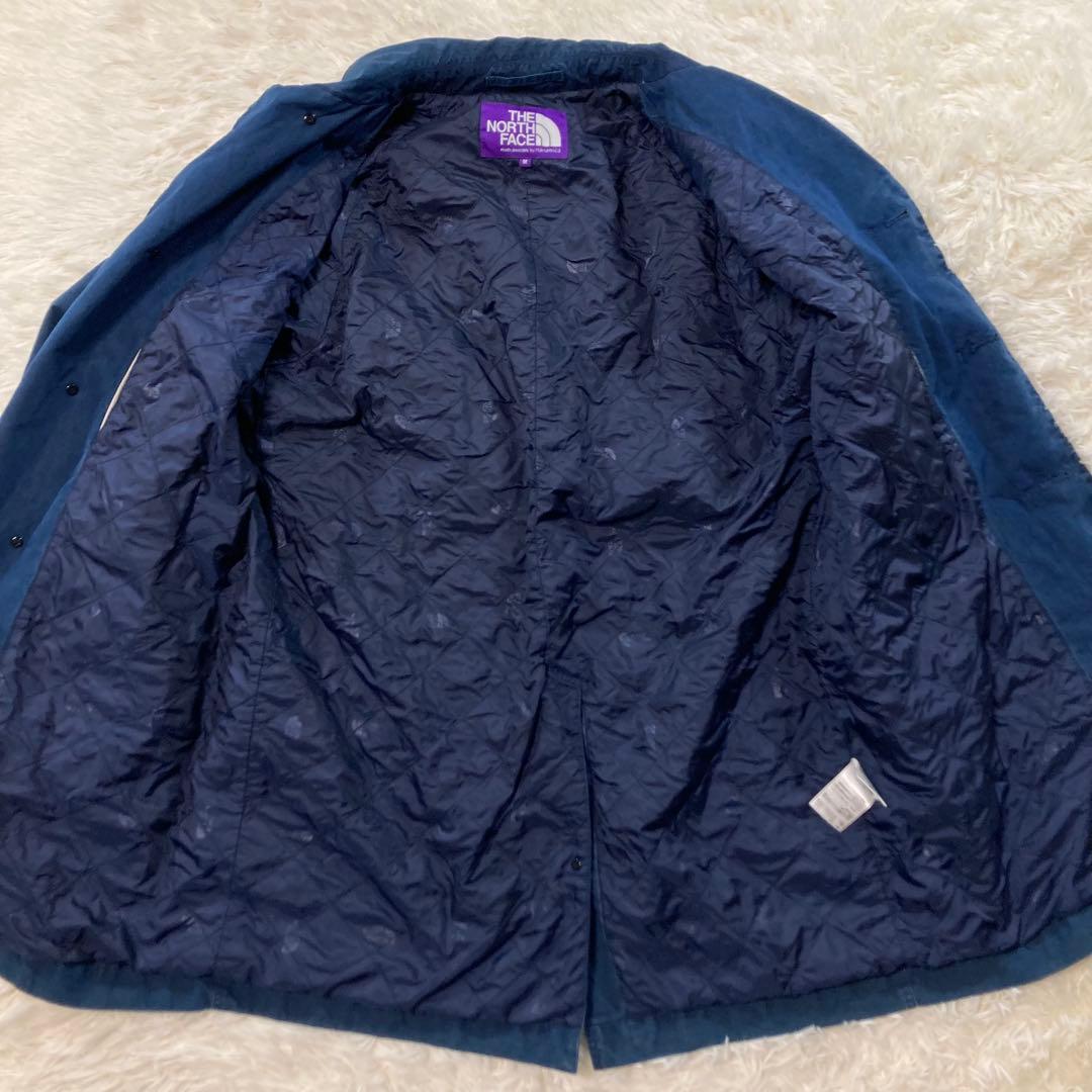 ノースフェイス パープルレーベル ビームス別注 インディゴステンカラーコート M
