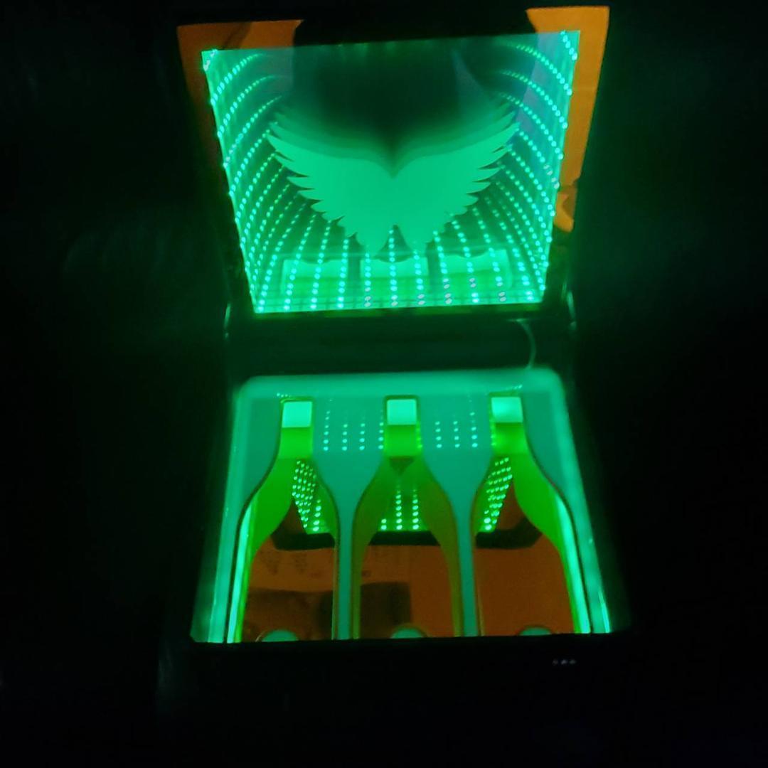 エンジェル アタッシュ ケース ANGEL シャンパン LED ライト