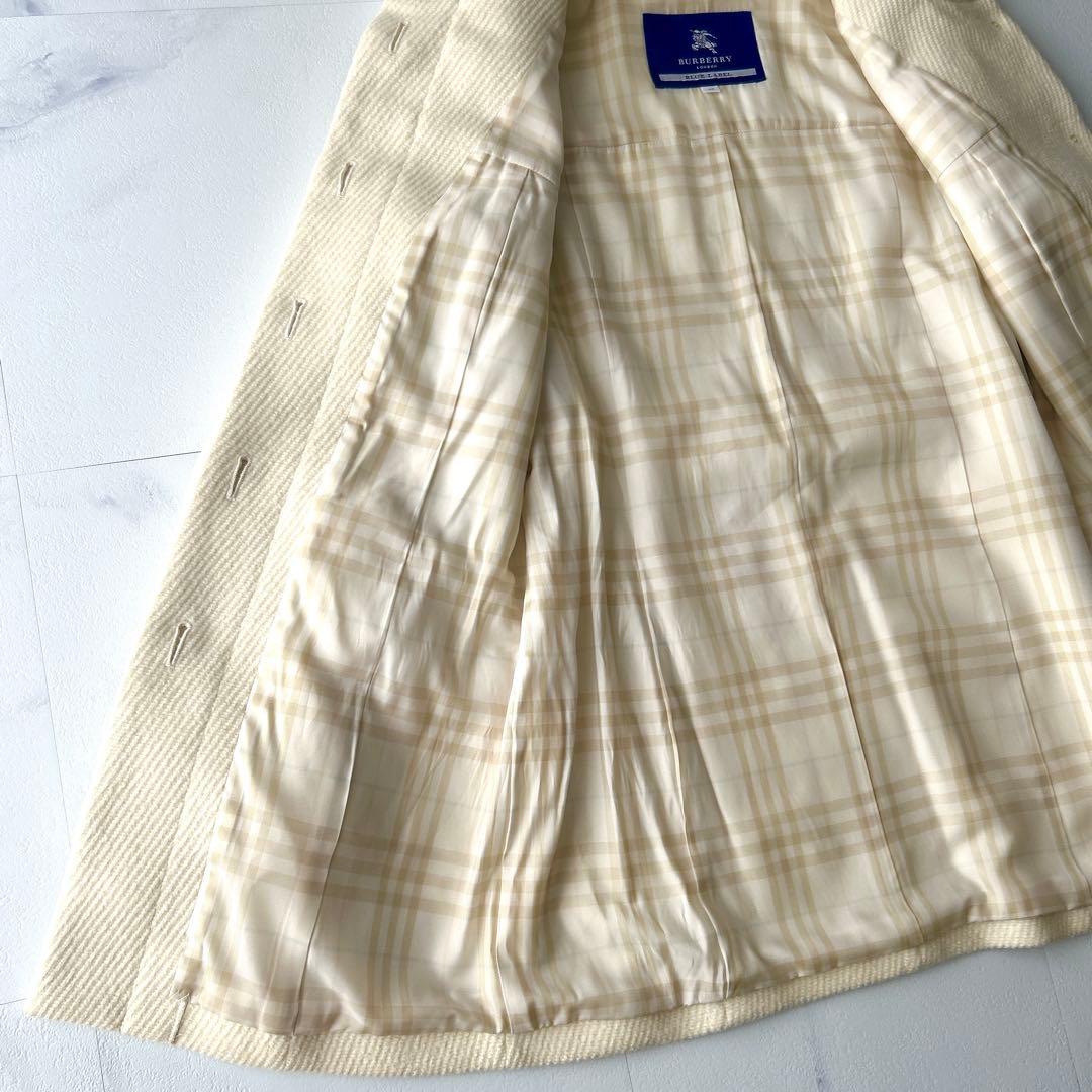 バーバリーブルーレーベル　ダッフルコート　金具付き　40