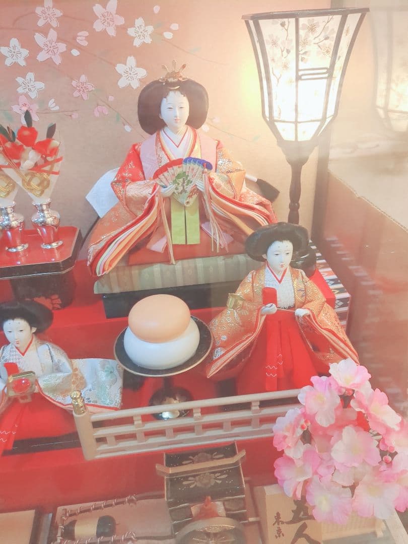 お値打ち 久月 雛人形 ひな祭り ガラスケース入り オルゴール付き