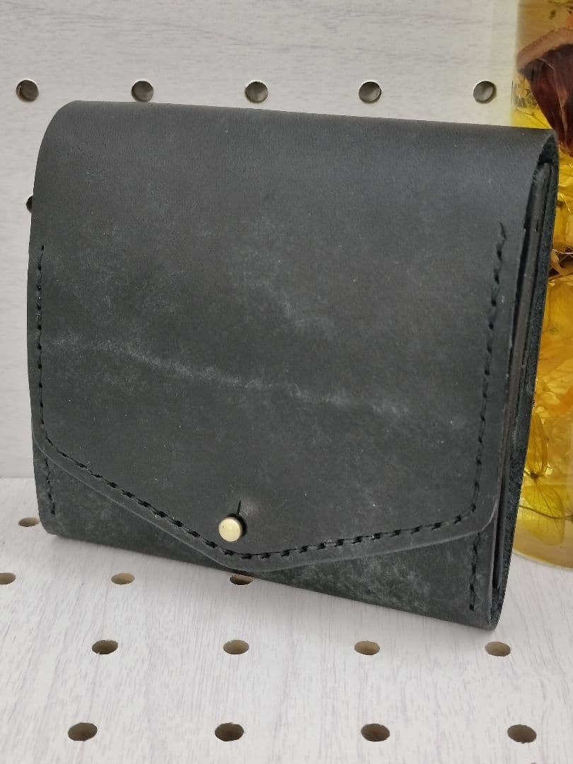 ミドルウォレットver2　財布　二つ折り　ハンドメイド　本革