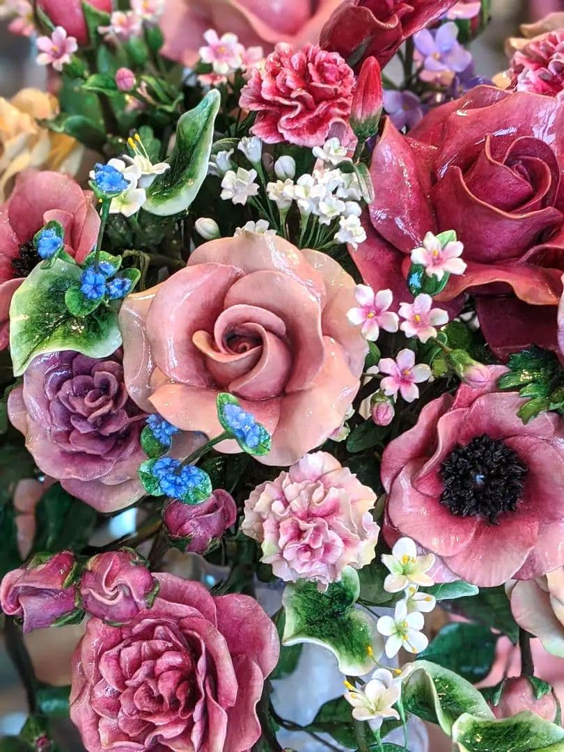 【ひろりん】クレイフラワー✨超特大ヨーロピアン調フラワーアレンジメント