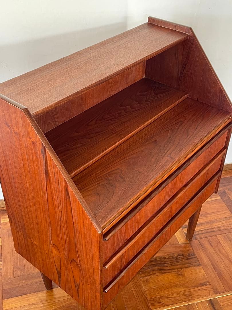 北欧 デンマーク ヴィンテージ チーク ライティング ビューロー